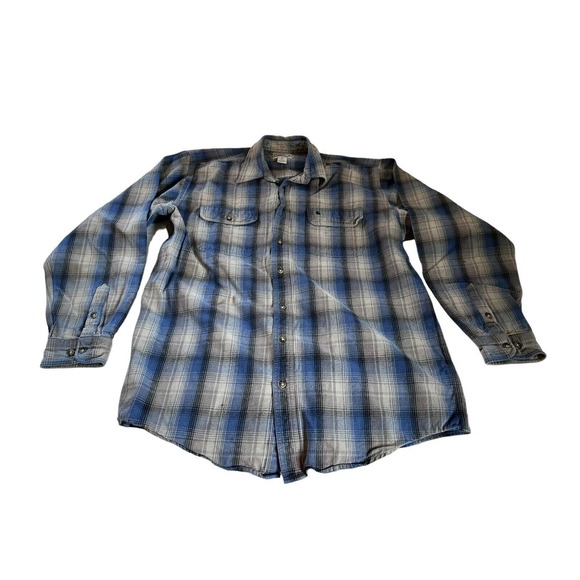 Carhartt Other - Carhartt Men’s Size XL Tall Shirt Flannel Thick Shacket Blue Gray Plaid